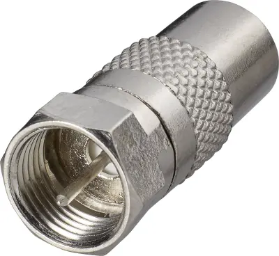 Renkforce RF-4196967 F- koaksialni adapter  Priključki: F-vtič\, koaksialna vtičnica IEC  1 kos