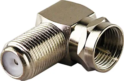 Schwaiger WAD8321531 F- kotni adapter  Priključki: F-vtič\, F-vtičnica  2 kos