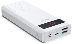 Romoss Sense 6PS+ powerbank (rezervni akumulatorji) 20000 mAh Quick Charge Li-Ion  bela prikaz stanja
