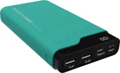 RealPower PB-15000C powerbank (rezervni akumulatorji) 15000 mAh  Li-Ion  zelena