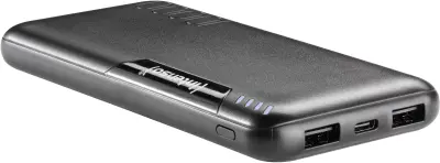 Intenso P10000 powerbank (rezervni akumulatorji) 10000 mAh  LiPo  črna prikaz stanja