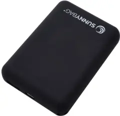 SunnyBag compact10000 powerbank (rezervni akumulatorji) 10000 mAh  Li-Ion  črna prikaz stanja