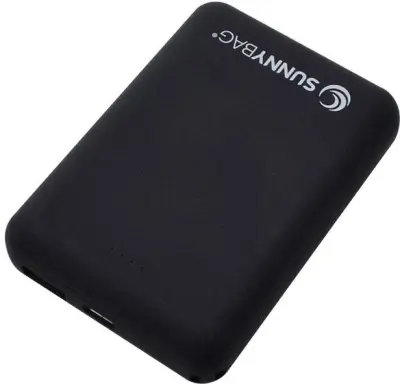 SunnyBag compact10000 powerbank (rezervni akumulatorji) 10000 mAh  Li-Ion  črna prikaz stanja