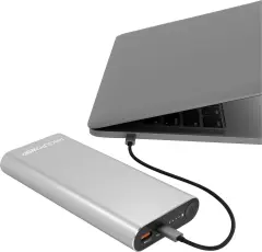 RealPower PB-20000 powerbank (rezervni akumulatorji) 20000 mAh  LiPo  srebrna