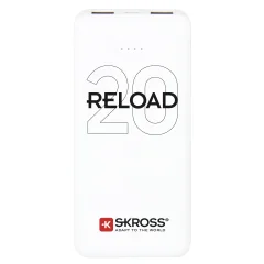 Skross Reload 20 powerbank (rezervni akumulatorji) 20000 mAh  Li-Ion  bela prikaz stanja