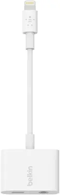 Belkin Apple iPad/iPhone/iPod kabel [1x moški konektor Apple dock lightning - 1x priključna doza za 3,5mm banana moški konektor, ženski konektor Apple