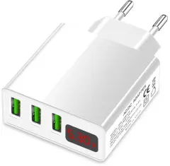 Eaxus USB-Charger polnilnik za mobilne telefone s funkcijo za hitro polnjenje USB  bela
