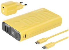 RealPower PB-20000 Power Pack powerbank (rezervni akumulatorji) 20000 mAh  Li-Ion USB\, USB-C® rumena