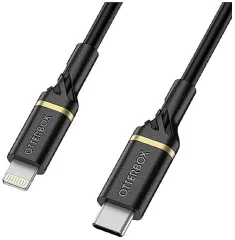 Otterbox Apple iPad/iPhone/iPod priključni kabel [1x moški konektor Apple dock lightning - 1x moški konektor USB-C®] 1 m črna