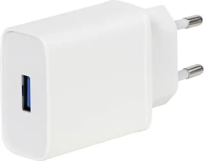 Vivanco TCVVUSBQC3018W polnilnik za mobilne telefone s funkcijo za hitro polnjenje USB-A  bela