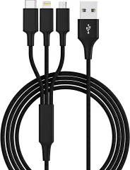 USB 2.0\, Apple iPad/iPhone/iPod\, USB 3.0   1.20 m črna