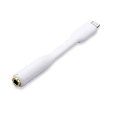 Renkforce Apple iPad/iPhone/iPod adapterski kabel [1x moški konektor Apple dock lightning - 1x 3.5 mm zlati ženski kontakt] 0.84 m bela