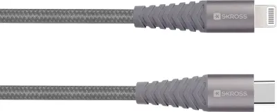 Skross Apple iPad/iPhone/iPod priključni kabel [1x  - 1x ] 2.00 m siva