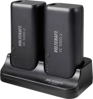 VOLTCRAFT VC 5000-2 powerbank (rezervni akumulatorji) 5000 mAh  Li-Ion  črna prikaz stanja