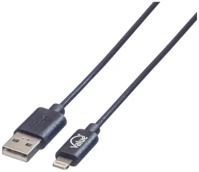 VALUE USB 2.0 sinhronizacijski in polnilni kabel za naprave Apple s priključkom Lightning, 0,15 m Value USB kabel USB 2.0 USB-A vtič, Apple Lightning
