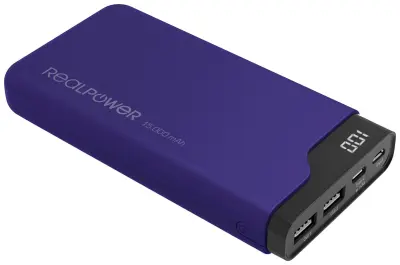 RealPower PB-15000C powerbank (rezervni akumulatorji) 15000 mAh  Li-Ion USB\, USB-C® mornarsko modra