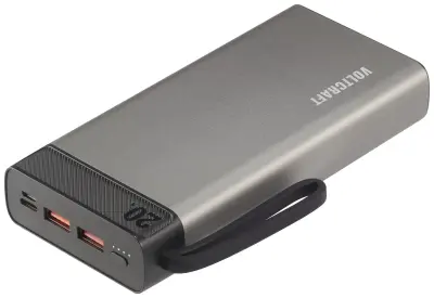 VOLTCRAFT PB-20-PD3.0 powerbank (rezervni akumulatorji) 20000 mAh Power Delivery 3.0 LiPo  sivo-črna prikaz stanja