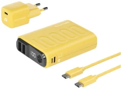 RealPower PB-10000 Power Pack powerbank (rezervni akumulatorji) 10000 mAh  Li-Ion USB\, USB-C® rumena