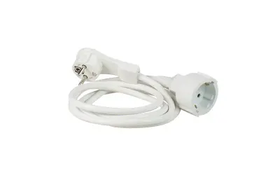 AS Schwabe 50212 tok podaljšek   črna 2 m H05VV-F 3G 1\,5 mm²