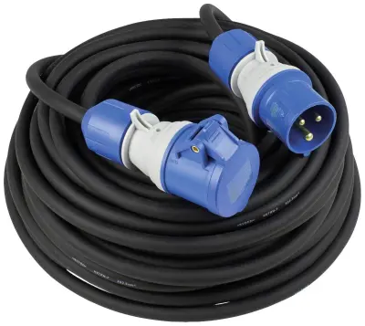 AS Schwabe 61409 tok podaljšek  16 A črna\, modra 25 m H07RN-F 3G 2\,5 mm²