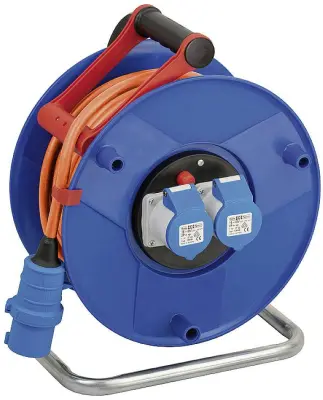 Kolut za kabel za kampiranje Garant CEE 2 s kablom 25m v oranžni barvi Brennenstuhl 1182760100  25.00 m  moški konektor CEE 16 A 3-polni