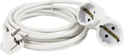 REV 0016032114 tok podaljšek  16 A bela 3.00 m H05VV-F 3G 1\,5 mm²