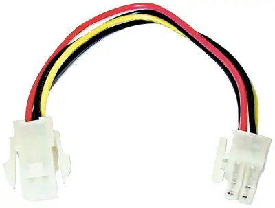 LINDY tok podaljšek [1x 4-polni električni moški konektor ATX - 1x 4-polni električni ženski konektor ATX] 0.30 m večbarvna