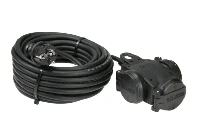 AS Schwabe 60456 tok podaljšek  16 A črna 10.00 m H07RN-F 3G 1\,5 mm²