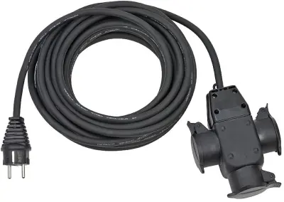 Brennenstuhl 1167810301 tok podaljšek   črna 10.00 m H07RN-F 3G 1\,5 mm²