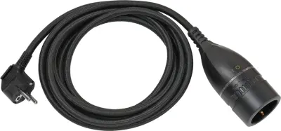 Brennenstuhl 1161830030 tok podaljšek   črna 5.00 m H05VV 3G 1\,5 mm²