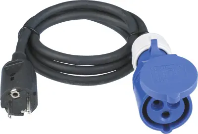 REV 0577750555 tok podaljšek  16 A črna 1.50 m H07RN-F 3G 1\,5 mm²