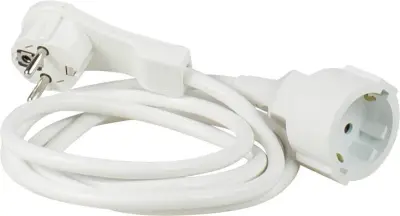 AS Schwabe 50211 tok podaljšek   bela 2 m H05VV-F 3G 1\,5 mm²