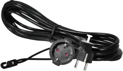 Easyout EO-780803 tok podaljšek  16 A črna 5.00 m H05VV-F 3G 1\,5 mm²