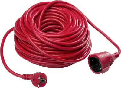 AS Schwabe 60359 tok podaljšek  16 A rdeča 50.00 m H05VV-F 3G 1\,5 mm²