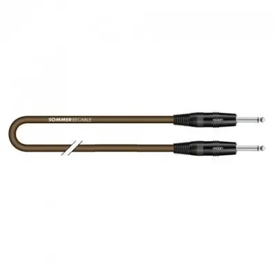 Sommer Cable SXRJ-0300 inštrumenti priključni kabel [1x klinken vtič 6.3 mm (mono) - 1x klinken vtič 6.3 mm (mono)] 3.00 m rjava