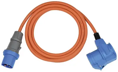 Podaljšek 3m CEE230V/16A IP44 H07RN-F3G2.5 oranžna\, kotna spojka Brennenstuhl 1167650503 tok podaljšek   oranžna\, modra 3 m