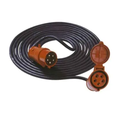 Bachmann Electric 0165792 električni podaljšek 16 A črne barve 5 m za zunanjo uporabo