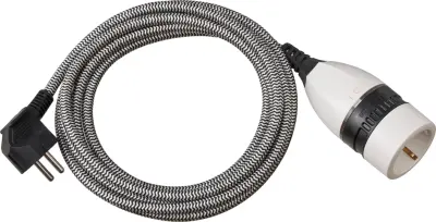 Brennenstuhl 1161830 tok podaljšek   črna\, bela 3.00 m H05VV-F 3G 1\,5 mm² polimerna prevleka\, vklj. stikalo za vklop/izklop