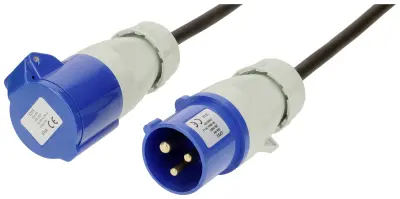 maxCamp 165376 tok podaljšek  16 A modra\, črna 25 m H07RN-F 3G 1\,5 mm² UV odporen\, odporen na olje in abrazijo\, prilagodljiv\, kislinsko odporen