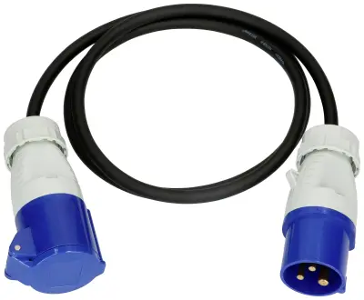 maxCamp 163894 tok podaljšek   modra\, črna 1.5 m H07RN-F 3G 1\,5 mm² odporen na olje in abrazijo\, UV odporen\, kislinsko odporen