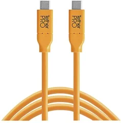 Tether Tools USB kabel  USB-C® vtič\, USB-C® vtič 4.60 m oranžna  CUC15-ORG