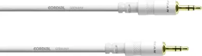 CORDIAL CFS3WW-SNOW klinken-kabel 3 m bele barve 3,5 mm klinken vhod/3.5mm