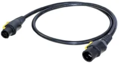 Neutrik  tok priključni kabel [1x ženski konektor powercon - 1x powercon moški konektor] 3.00 m črna\, rumena