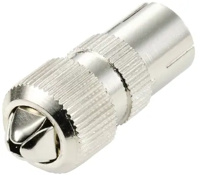 TRU COMPONENTS TC-10101532 ženski koaksialni konektor kovina Priključki: koaksialna vtičnica IEC Premer kabla: 5 mm 1 kos