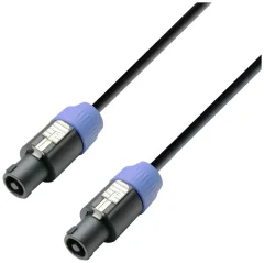 Adam Hall zvočnik kabel [1x moški konektor za zvočnike - 1x moški konektor za zvočnike] 2.5 mm² 10 m temno siva\, črna