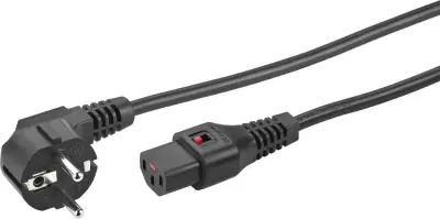 Monacor AAC-500IEC hladne naprave neposredni napajalni kabel  5.00 m črna