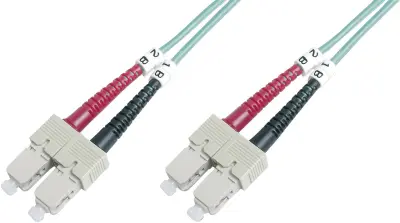 Digitus DK-2522-03-4 steklena vlakna optična vlakna priključni kabel [1x moški konektor SC - 1x moški konektor SC] 50/125 µ Multimode OM4 3.00 m