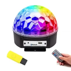 Disko LED RGB projektor in MP3 bluetooth predvajalnik + USB ključ in daljinec