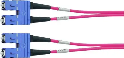 Telegärtner L00880C0010 steklena vlakna optična vlakna priključni kabel [1x moški konektor sc - 1x moški konektor sc] 50/125 µ Multimode OM3 1.00 m