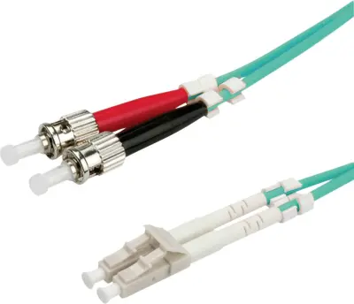 Value 21.99.8728 steklena vlakna optična vlakna priključni kabel [1x LC-vtič - 1x ST-vtič] 50/125 µ Multimode OM3 10.00 m